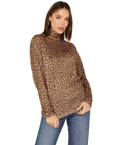 Tasha Polizzi Women's Kylie Leopard Print Turtleneck - 341139