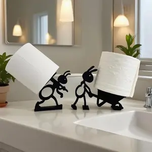 Creative Ant Paper Towel Holder, Fun Style, Stable Kitchen Roll Dispenser, Tabletop Decoration for Dining Island, Bathroom Accessory