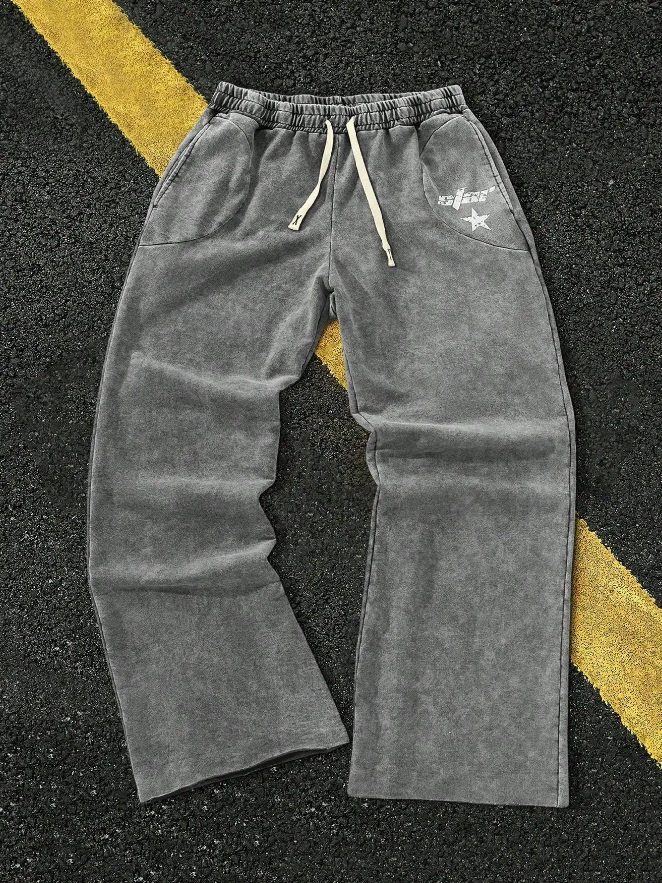 Men's Plus Size Sport Pants, Simple Star Pattern Adds Fashion Element, Suitable for Daily Casual or Sports Wear, Street Walks or Gym, Running Pants, Athleisure Style Pants, Athleisure Style Bottoms