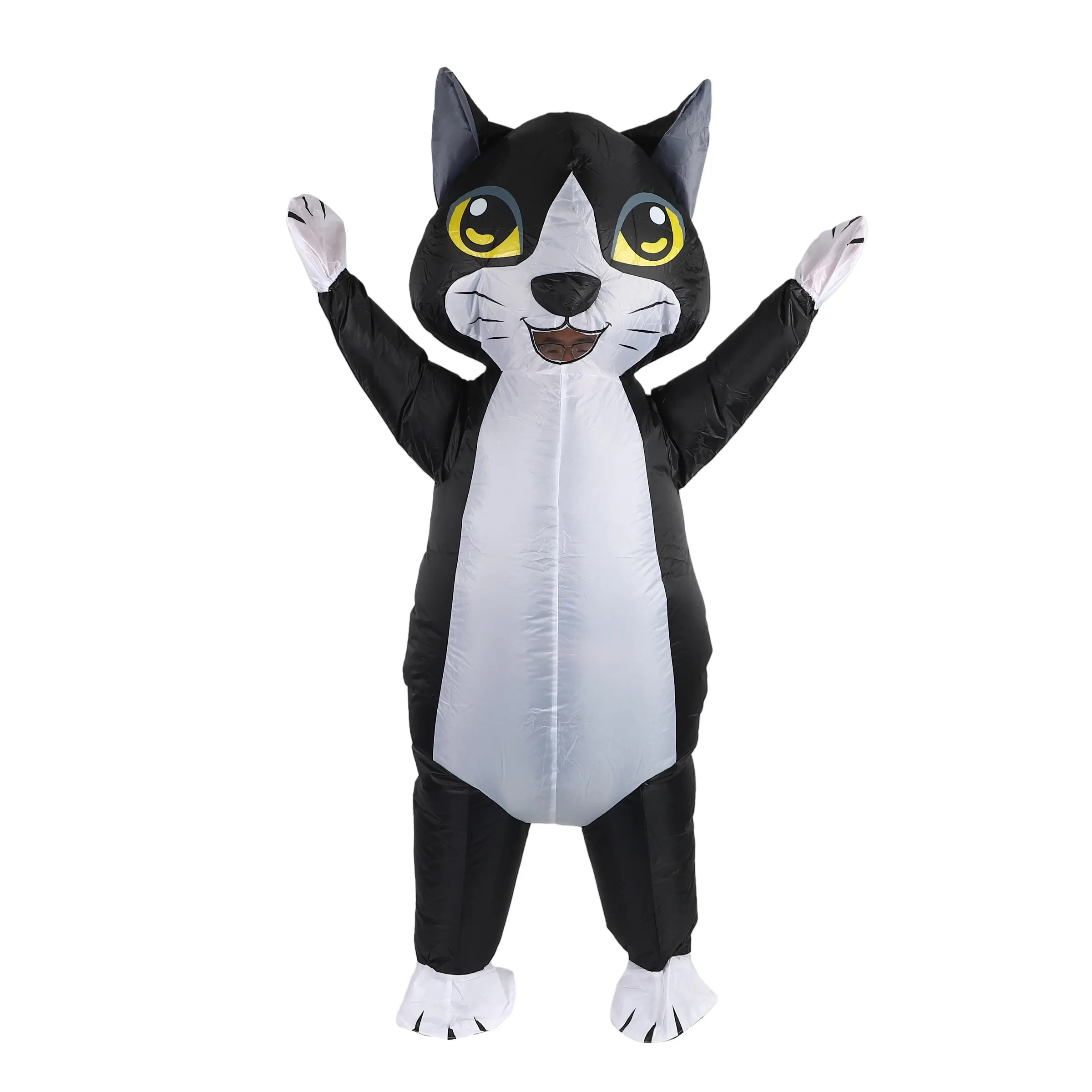 Inflatable Cat Costume for Adult Funny Costumes Cosplay Fantasy Blow up Costume for Party Halloween Clothes
