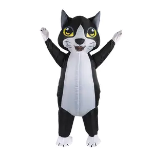 Inflatable Cat Costume for Adult Funny Costumes Cosplay Fantasy Blow up Costume for Party Halloween Clothes