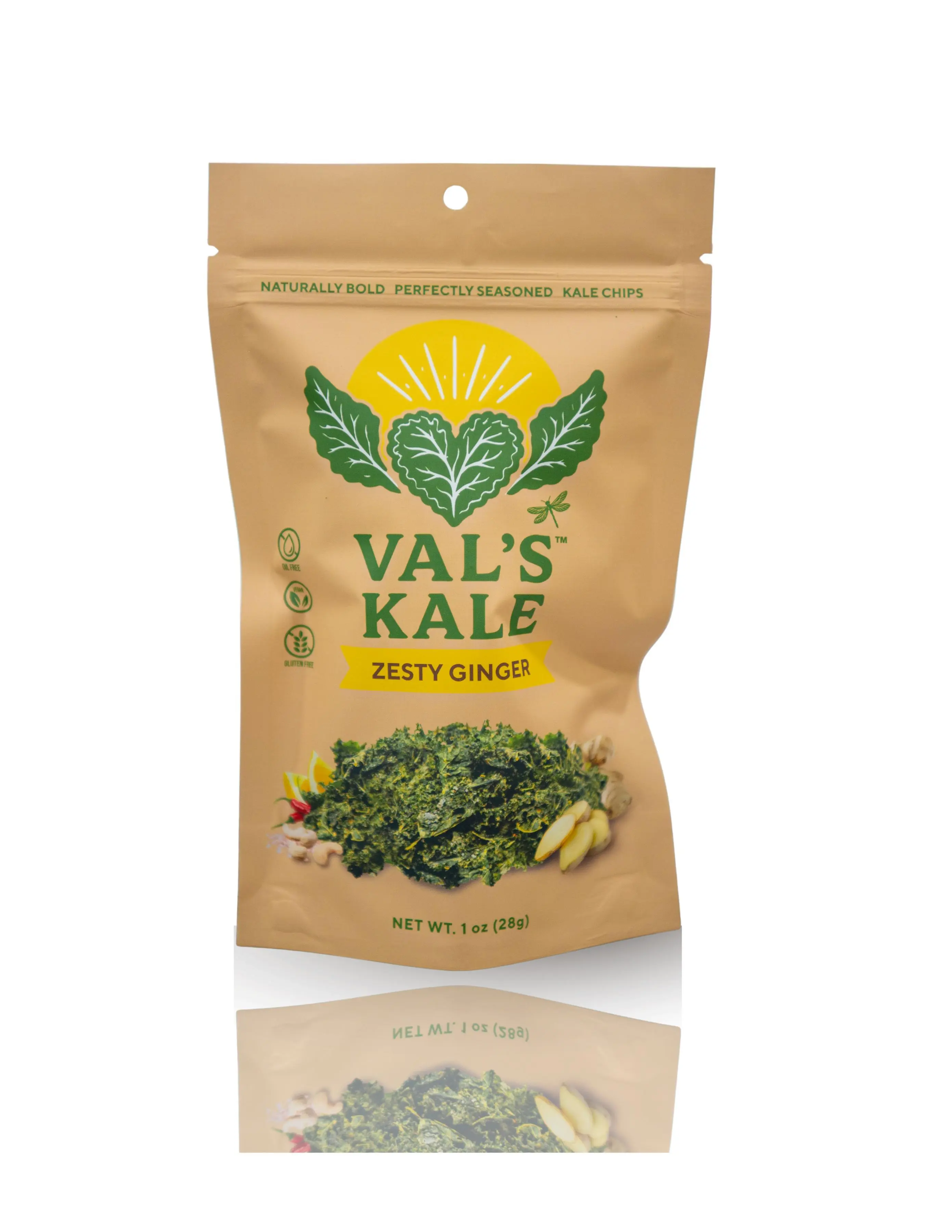 Val's Ginger Spice Kale Chips