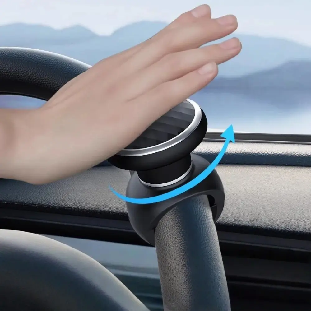 Car Steering Wheel Aid Ball with Silicone Pad, Effortless Turning, Enhanced Control, Grip, Stability, Safety, New Driver Tool, Novice, Novice Drivers, 1pc Diamond Shape Assist Ball, Assistant Ball