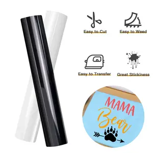 12" x12ft Heat Transfer Vinyl Rolls, PVC Vinyl for Shirts, Sooez Iron on Vinyl for All Cutter Machine, Easy to Cut & Weed for DIY Heat Vinyls Design, Matte Finish