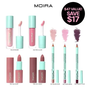 MOIRA | Angel Glow & Define Set Bundle | Lip Gloss & Liner Makeup Kit