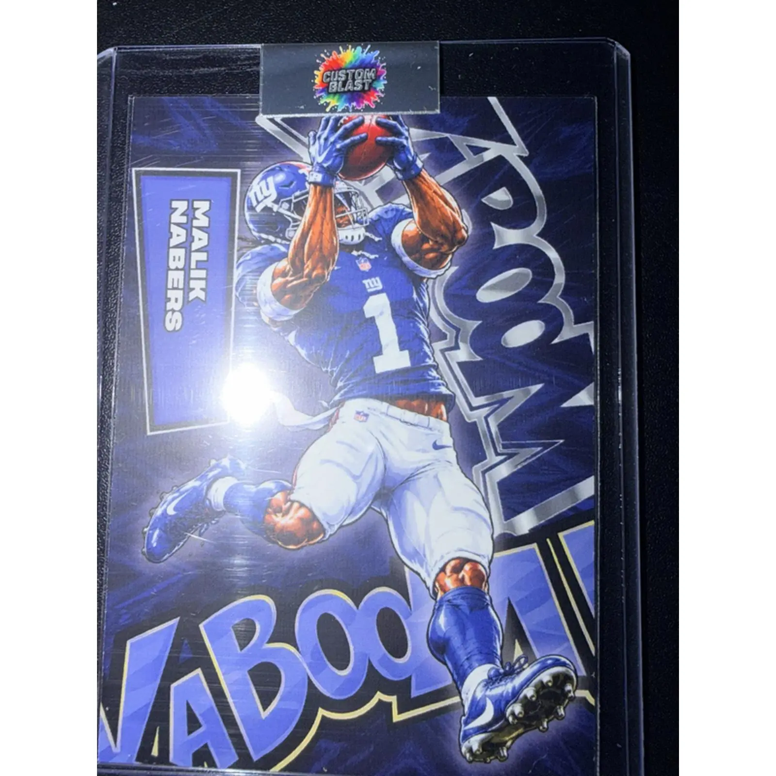 Malik Nabers #1 New York Giants NFL Football Trading Card Collectible Sports Memorabilia