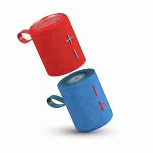 Stromberg Twin 2-in-1 Mini Portable Bluetooth Speaker 10W Power 10-Hour Playtime Sky Blue & Red Wireless Connectivity Dual Subwoofers Magnetic Waterproof