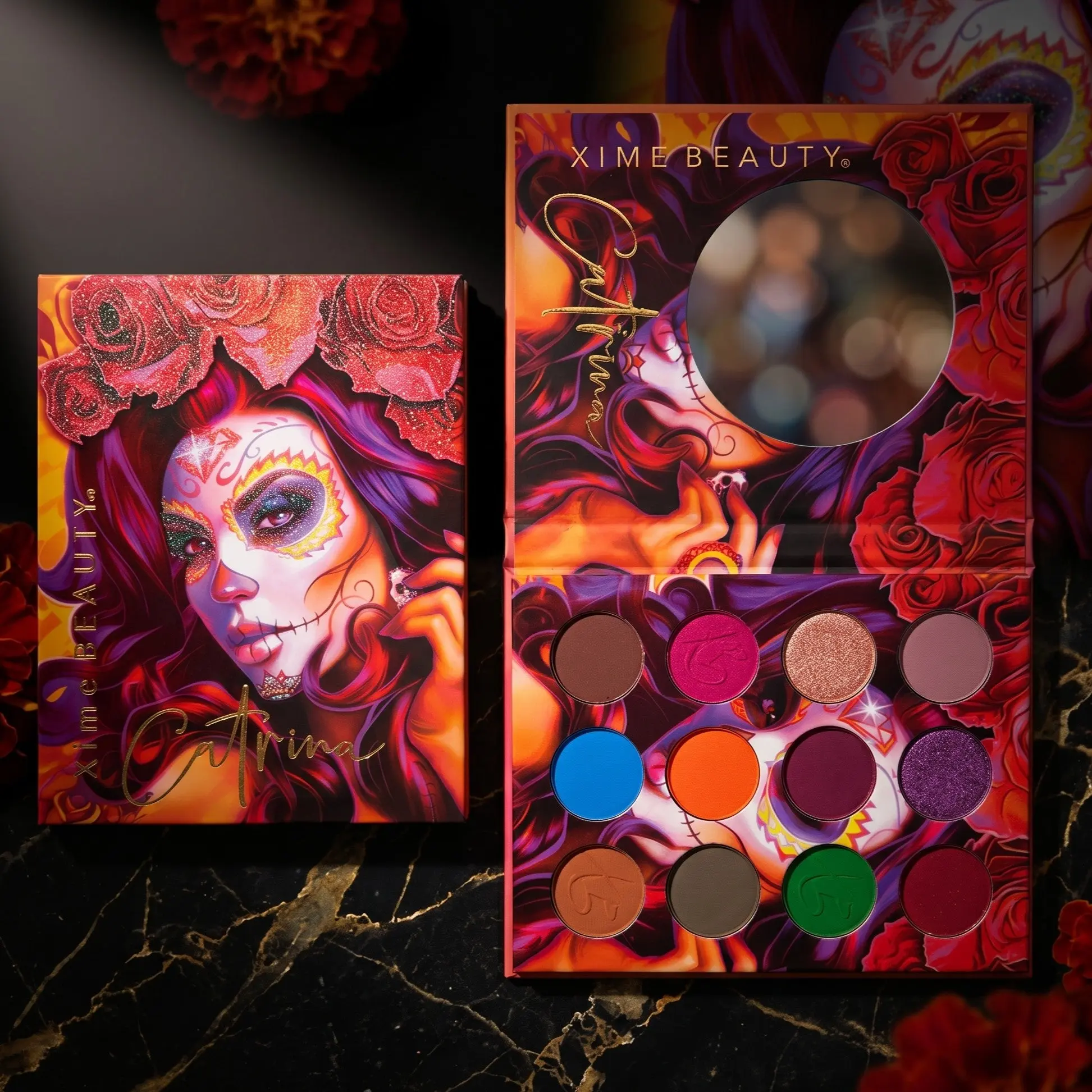 Xime Beauty Halloween Collection Eyeshadow Palette | 12-Pan High Pigment
