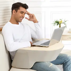 Reading Pillow for Teens and Adults Comfortable Back Support Pillow with Armrests and Large Side Pockets Ideal for Reading Gaming Watching TV Working on Bed Sofa Floor or Office Soft and Supportive Design Perfect Gift for Students Gamers and Book Lovers