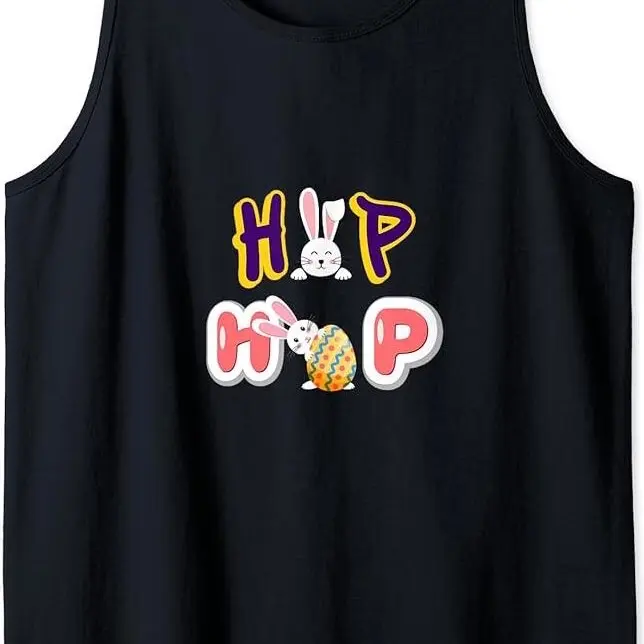 Easter Bunny Rabbit With Egg Hip Hop Dance Cute Women Funny Tank Top