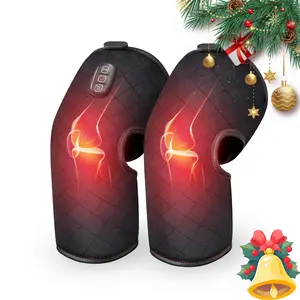 COMFIER Christmas Gifts for Dad, Men, Heated Knee Massager with Vibration, FSA Eligible HSA, Graphene Heating Knee Wrap with 5 Modes, Adjustable for Larger Legs, Home or Post-Workout Comfort