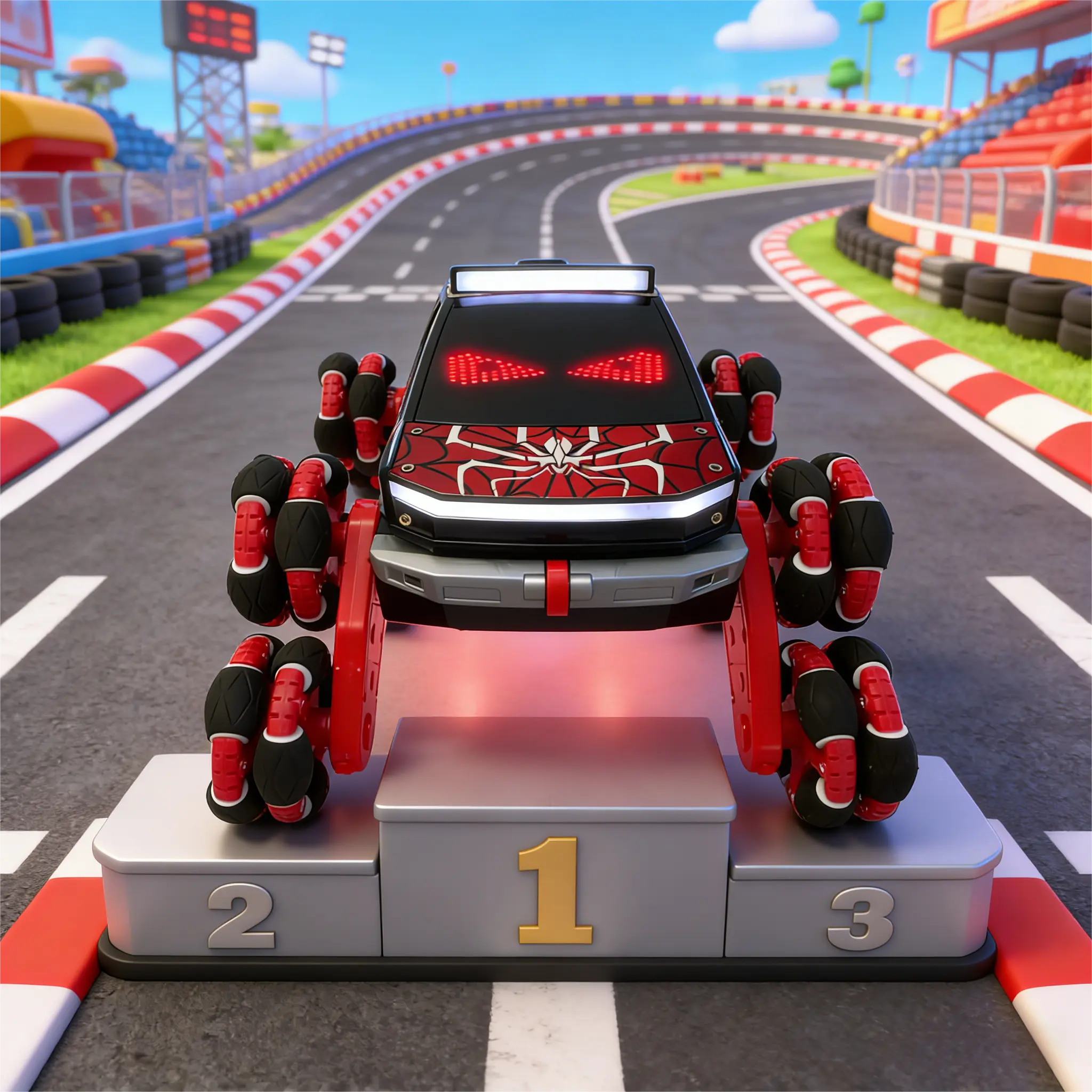 Summervibes Nikuku 8-Wheel 8WD RC Stunt Car - Hand-Controlled, Gesture-Sensing, 2.4Ghz Climbing Multi-Mode Wireless Radio-Controlled RC Drift Car for Kids 6-13, Christmas Birthday Gift, Multi-Mode Remote-Controlled Cars