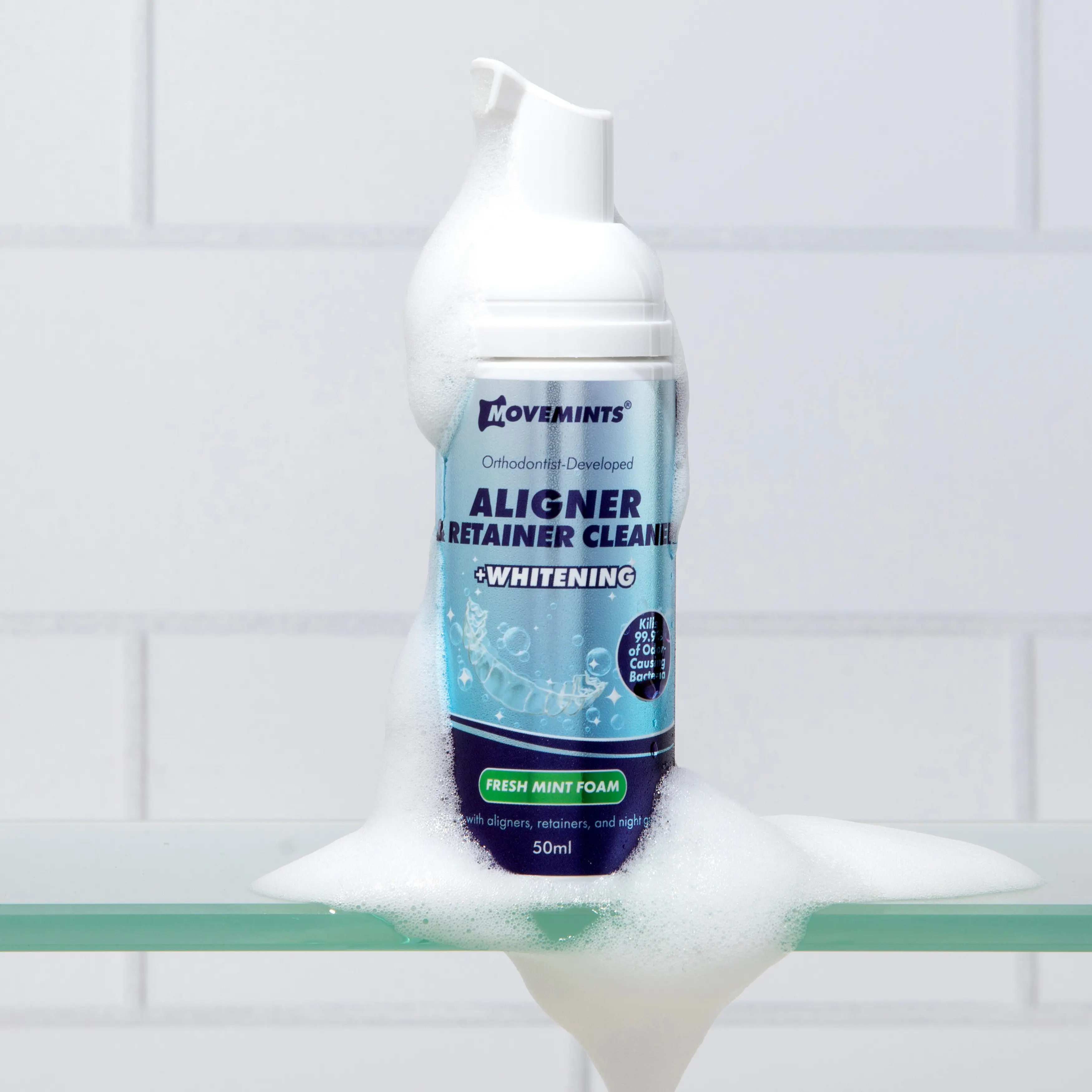 Aligner & Retainer Cleaner Foam + Whitening 50mL Aligner & Retainer Cleaner Foam + Whitening 50mL