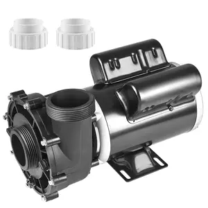 VEVOR 2 Speed SPA Pump, Summervibes,Summervibes, 48-Frame, AC 110-120V Hot Tub SPA Pump, 1.5HP/150GPM/42.65ft High Speed or 0.46HP/70GPM/9.18ft Low Speed, 2" Port 90° Rotational Interface for Hot Tub, Tested to UL Standards