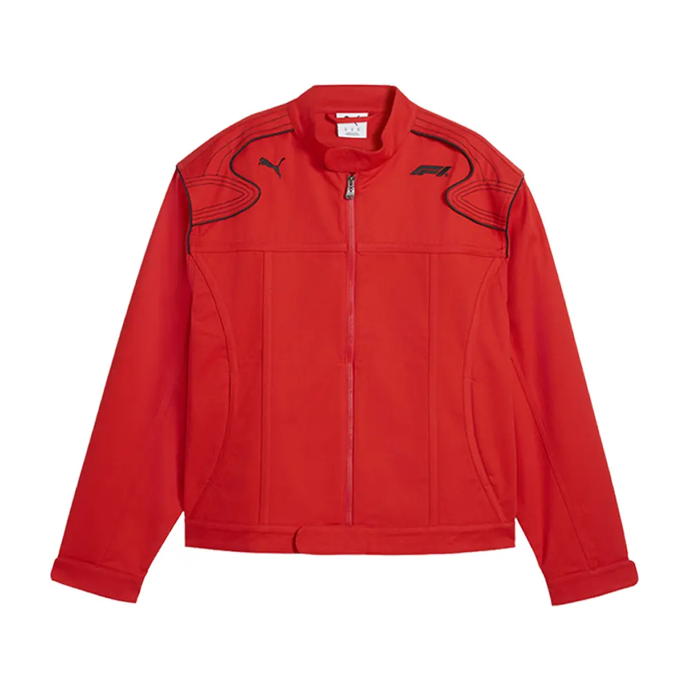 PUMA Mens F1 Lifestyle Racing Jacket Racing Athletic Outerwear Casual - Red