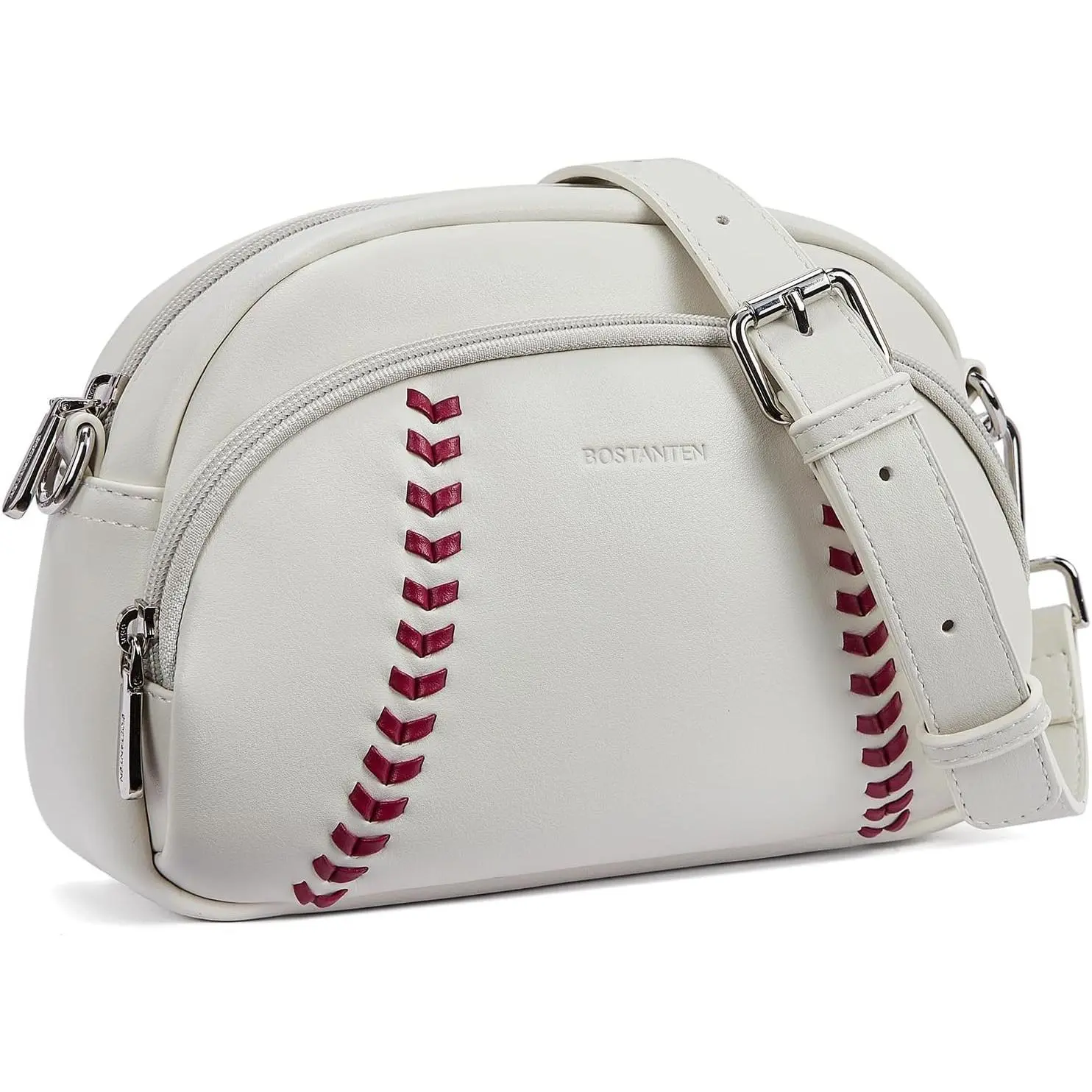 BOSTANTEN Baseball Crossbody Purses for Sport Mom Small Shoulder Bag Vegan Leather Women Handbags for Events