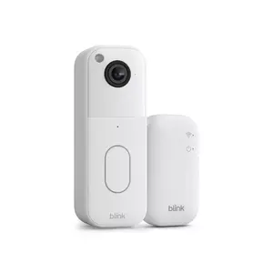 Blink Video Doorbell System with Head-to-Toe HD View, Two-Year Battery Life & Simple Setup, Sync Module Core included - White