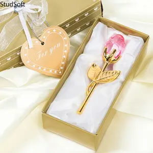 2026 New Arrival: Crystal Glass Rose Ornament—Featuring a Rose Design, Ideal for Everyday Gifting
