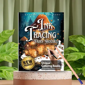 Easy-To-Use Tracing Book, Coloring Book, Includes Various Unique Patterns, Suitable for Adults and Teens, Beginner Friendly, Portable Size, Perfect Gift