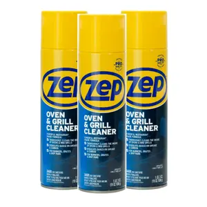 ZEP Stove Oven Cleaner (3 Pack) - Stove Oven Cleaner ZEP - Heavy Duty Oven and Grill Cleaner, 19 oz Household Spray Cleaning Cloth Stainless Steel - Heavy-Duty Foaming Oven and Grill Cleaner