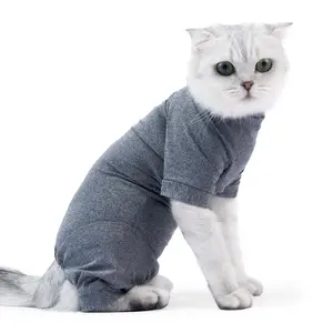 Breathable Comfort Anti-Drop Cat Kitten Kitty Clothes, Four-Legged Pet Home Clothing, Cat Recovery Set, Anti-Shedding, Anti-Infection, No Harassment