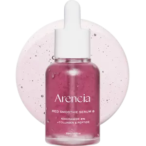 Arencia Red Collagen + Peptide Smoothie Serum, 8% Niacinamide, Vitamin C, Vitamin E, lifting anti-aging serum for skin texture for glass skin Lightweight Radiant