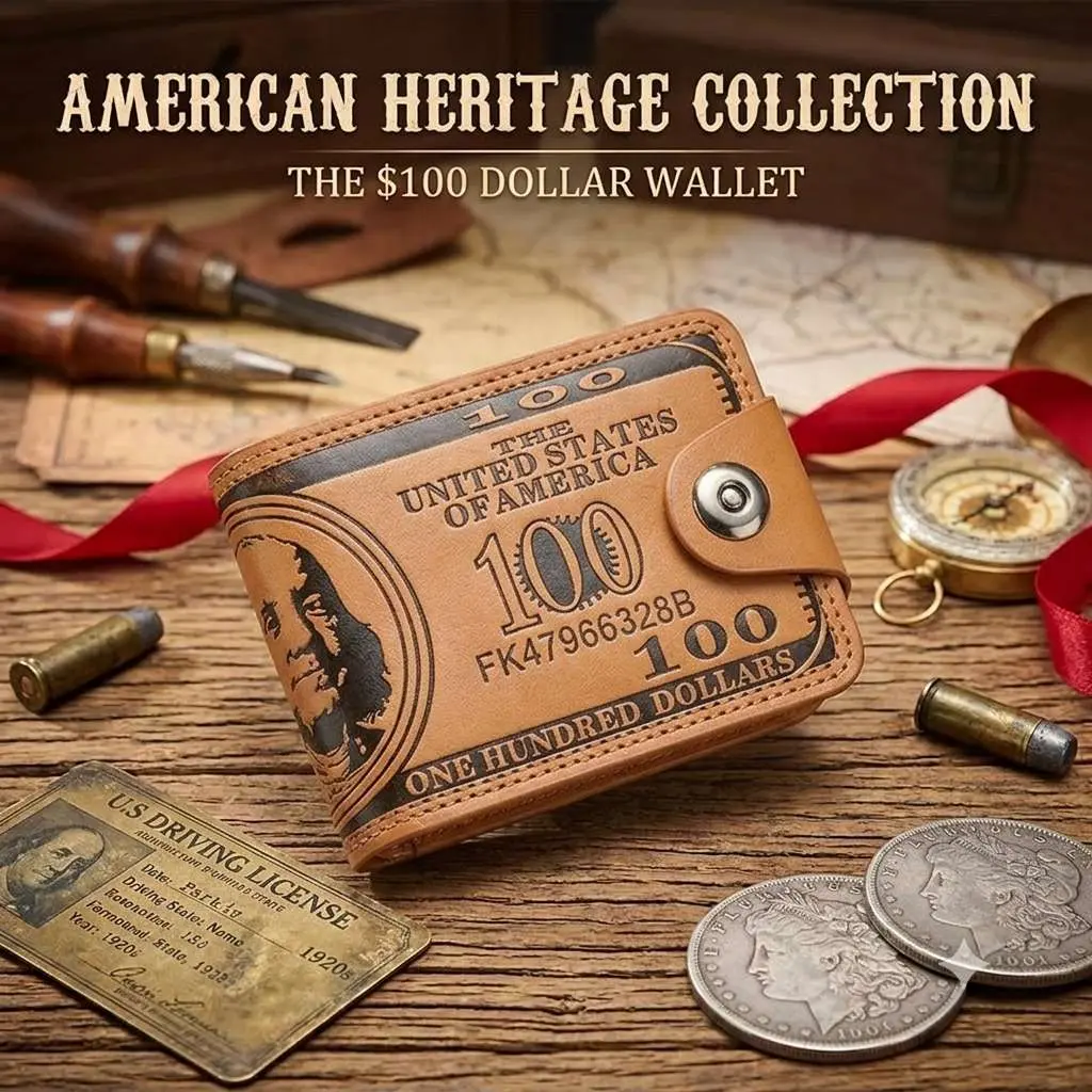 GOODBEE Retro Casual High-Capacity Bifold Men's Wallet - Snap Button Closure, Multi Card Slots, Short Wallet for Everyday Carry