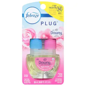 Febreze Plug Downy April Fresh Scented Oil Refill 0.87 fl oz - 8 Pack