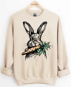 Bunny Sketch Graphic Top