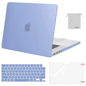 MOSISO 4-in-1 MacBook Pro 16 Case M4 M3 M2 M1 (A3403 A3186 A2991 A2780 A2485) Hard Shell Cover + Keyboard Cover + Screen Protector with Pouch, Model Specific Protective Laptop Case 2021-2026 Release