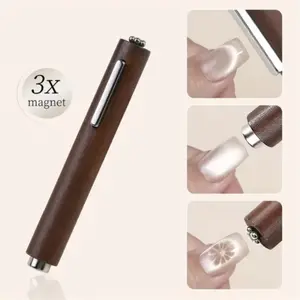 3-in-1 super magnet cat's eye thickened magnifying cylinder design multifunctional cat's eye gel nail Manicure magnetic tool