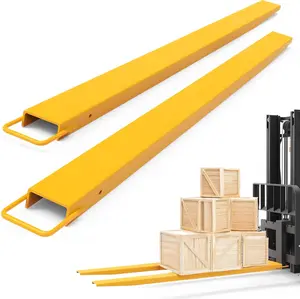 YITAMOTOR Forklift Extensions Fits, Heavy Duty Pallet Fork Extension, 72in/84in/96in Length, 1 Pair, Yellow Solution Practical