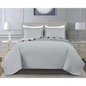 Yuma Rectangle Stitched Cotton Quilt Set