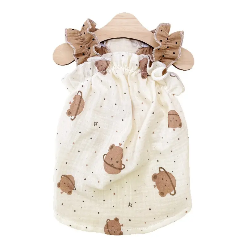 French fungus edge pet sling skirt with lotus leaf edge design, high-end chiffon fabric princess style dress, camera tool, cat, dog and puppy universal pet clothing, Puppy Clothes