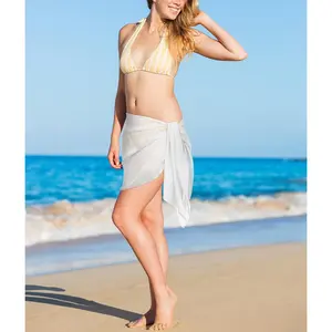 2 Pieces Sarong Coverups for Women Bathing Suit Cover up Skirt Beach Wrap Swimsuit Bikini Cover Ups for Swimwear