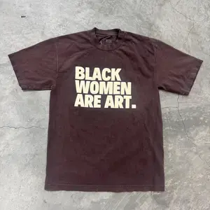 Mocha Black Women Are Art Unisex Oversized T-Shirt