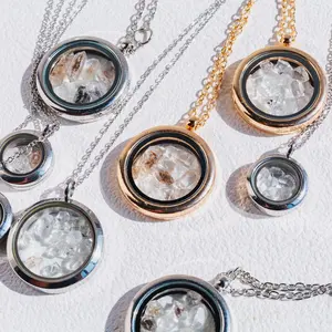 Alloy Glass Phase Box Knob/Magnetic Pendant