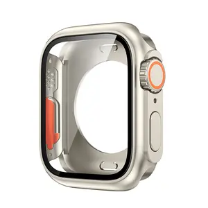 National Day Offers Full Coverage Smart Watch Case, Full Coverage Smart Watch Protector for Apple Watch Series 40mm 41mm 44mm 45mm Screen Protector, Smartwatch Accessories, Protective Shield