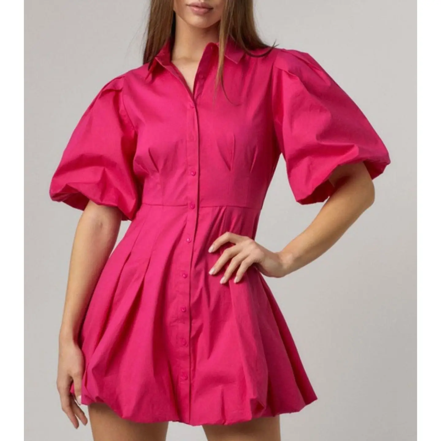 Fuchsia Bubble Dress