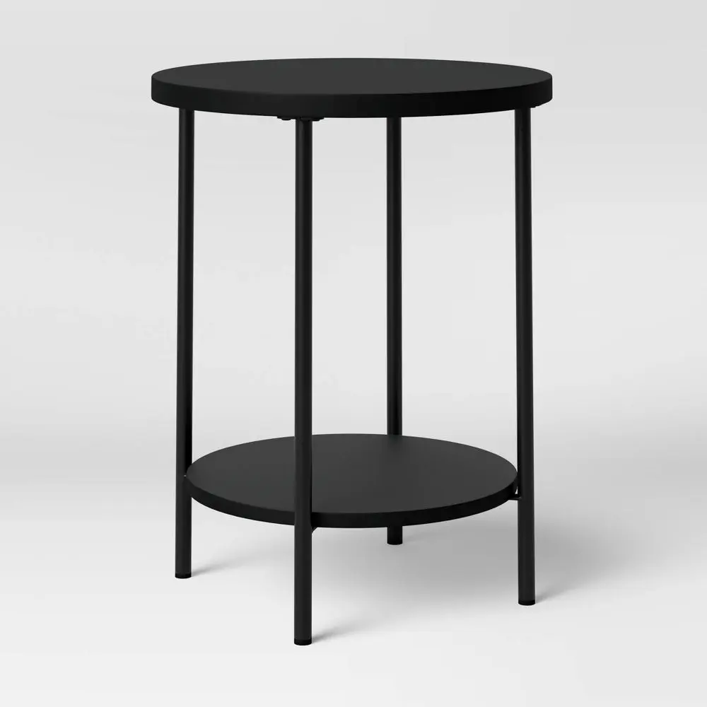Wood and Metal Round End Table - Room Essentials Wood and Metal Round End Table - Room Essentials