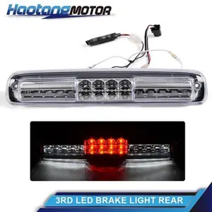 CROSSDESIGN CLEAR THIRD 3RD LED BRAKE LIGHT REAR CARGO LAMP FIT FOR 99-07 CHEVY SILVERADO