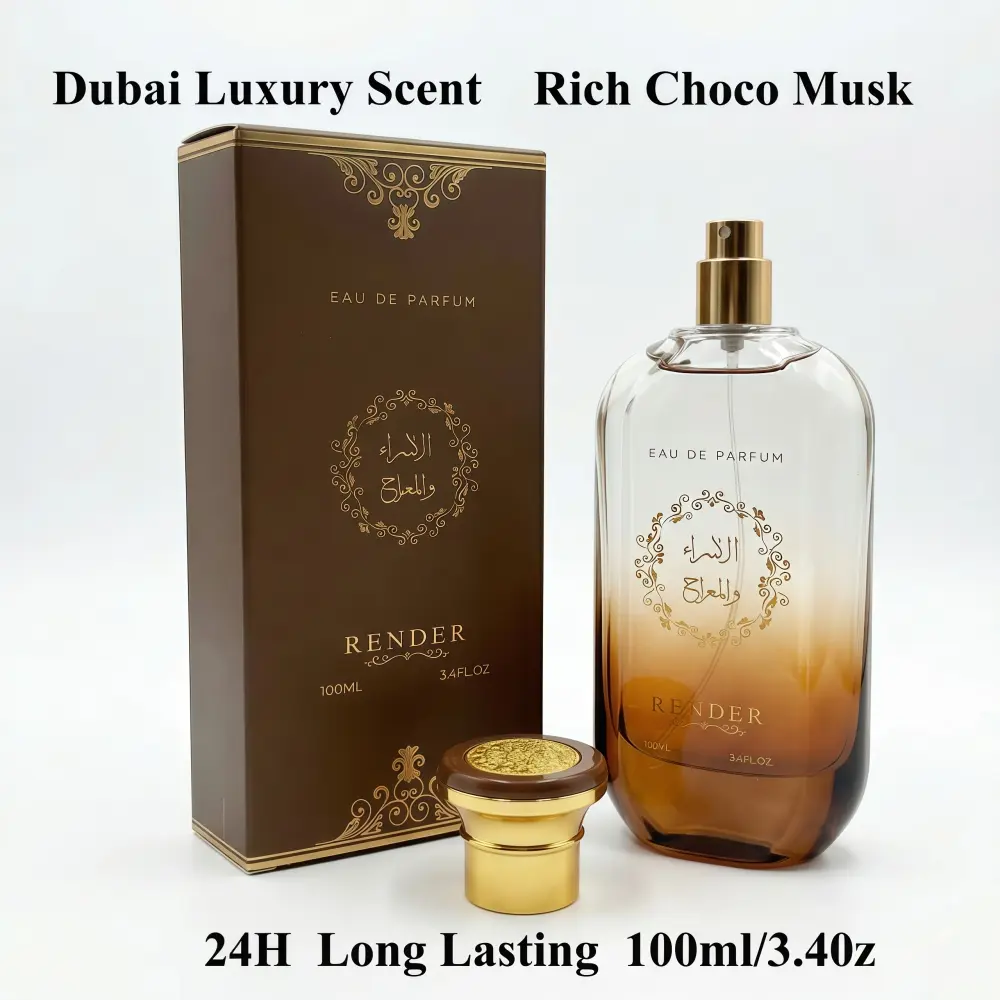 Men's Dubai Arabian Perfume, 3.4oz (3 to 3.9 fl oz Range) Luxury Choco Musk-Oriental Fragrance, Long-Lasting Pheromone Cologne, Gourmet Chocolate Scented Spray, Exotic Gift for Anniversary, Birthday, Anniversary Birthday Gift, Exotic Male