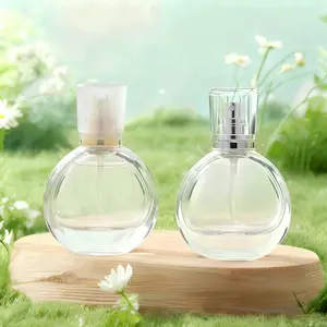 2pcs reusable glass perfume spray bottle, travel sized empty bottle, suitable for essential oil and perfume, durable and reusable, very suitable for gift or personal use -25ml