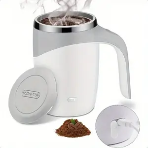 Self-Stirring Mug: Rechargeable Automatic Magnetic Self-Stirring Coffee Mug, Rotating Home Office Travel Stirring Mug For Stirring Coffee, Chocolate, Milk, Protein Powder, Cocoa, Etc., Great For Office, School, Gym