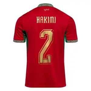 Hakimi #2 Football Jersey 2026 Home Morocco