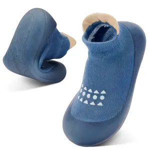 Baby Sock Shoes Non Slip Girls Boys First Walking Shoes Soft Rubber Sole Toddler Slipper Breathable Slip On Sneakers Rubber Sole Breathable Slip On Toddler First Walking Sneakers