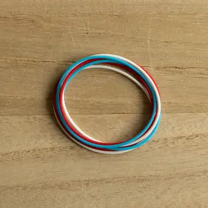 Bomb Pop: Silicone Jelly Bracelets-Stack of 6
