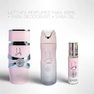 Lattafa Yara Bundle Yara 100ml + Yara deodorant + Yara oil - Fragrance Collection Starter Pack - Fragrance Gift Bundle