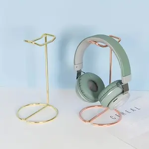 1pc Headphone Stand, Metal Headphone Holder, Earphone Display Rack Hanger for Table Desk, Gift for Music Lovers, Headphone Organizer, Headset Stand for Home Office Dorm, Headphone Accessories