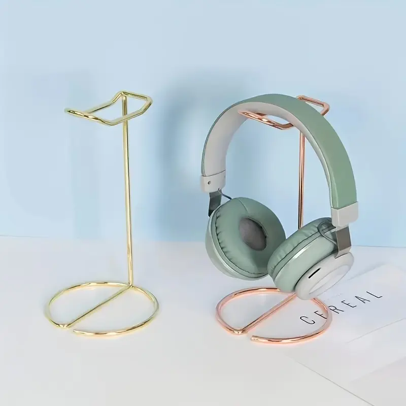 1pc Headphone Stand, Metal Headphone Holder, Earphone Display Rack Hanger for Table Desk, Gift for Music Lovers, Headphone Organizer, Headset Stand for Home Office Dorm, Headphone Accessories